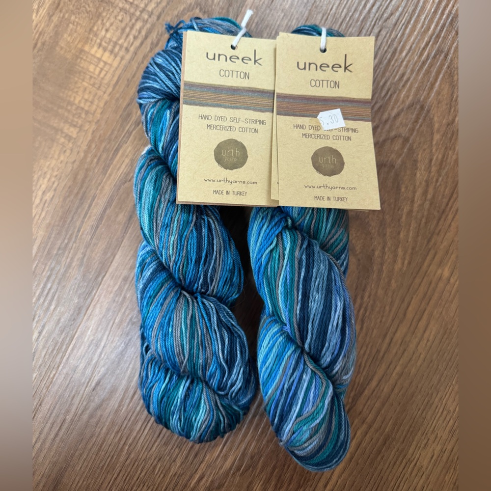 Uneek Hand Dyed Self Striping Yarn - Cotton